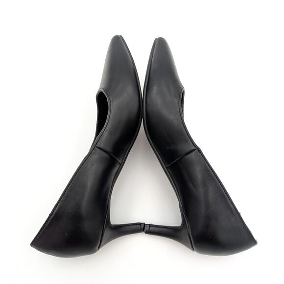 Kenneth Cole Reaction Bexx Plain Pumps Pointed Toe Women's Black Size US5 EU35 - Picture 4 of 9